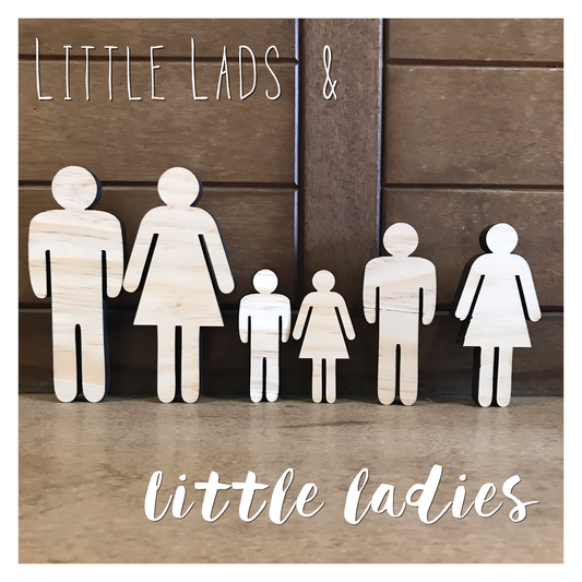 Little Lads & Ladies WOODEN DOLLS